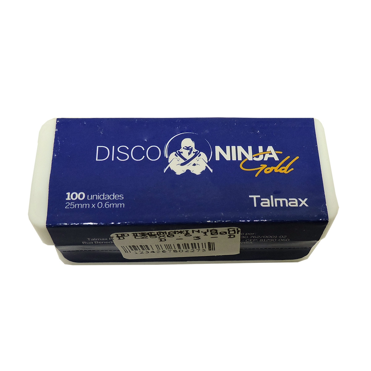 Disco Ninja Gold Talmax ø25 x 0,6mm - caixa com 100 unid 
