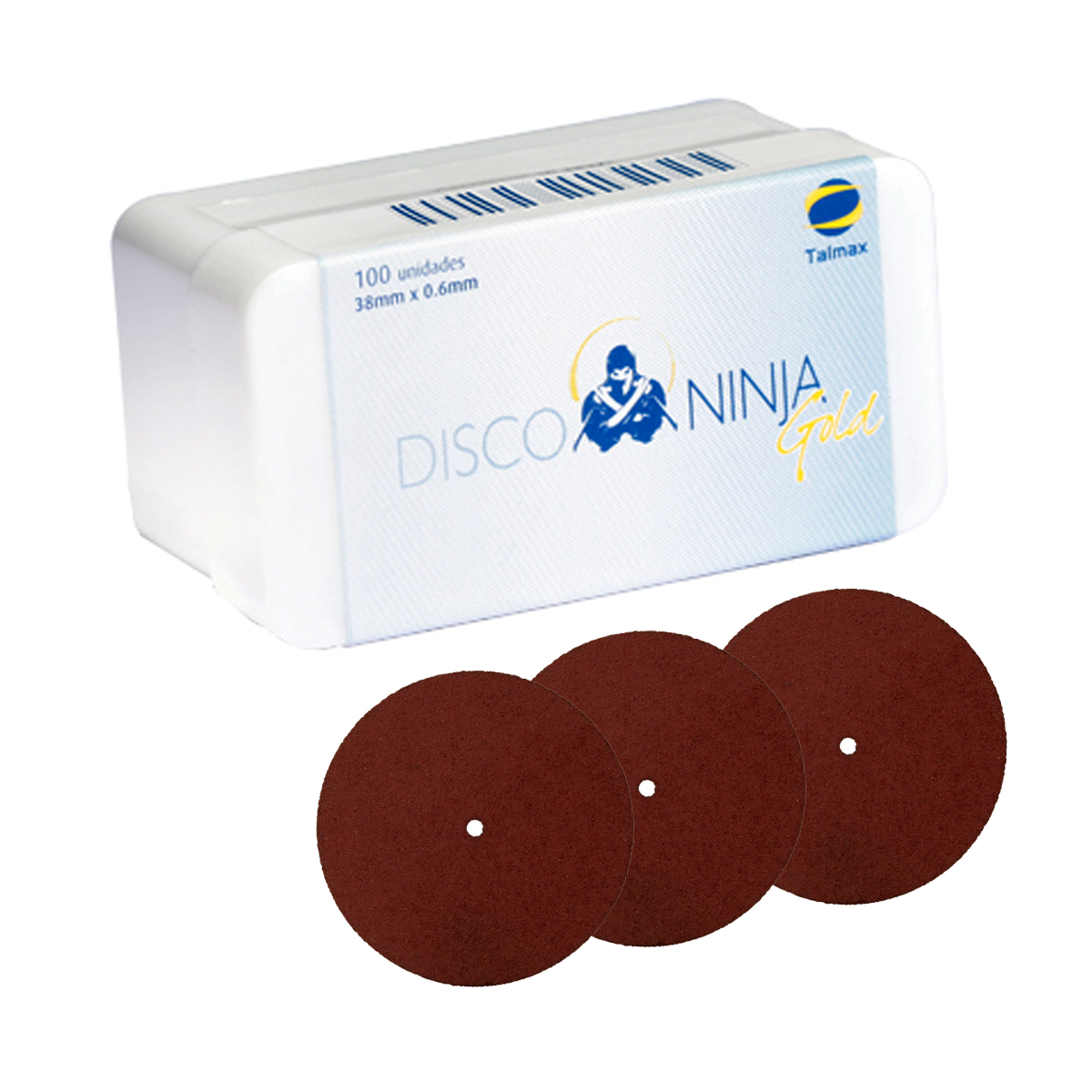 Disco Ninja Gold Talmax ø38 x 0,6mm - caixa com 100 unid 