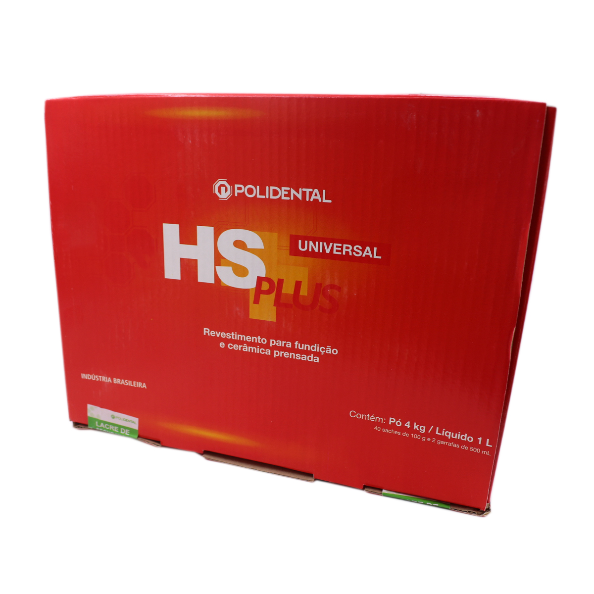Revestimento Polidental Universal HS PLUS - 40 envelopes de 100g + 2 líquidos de 500L