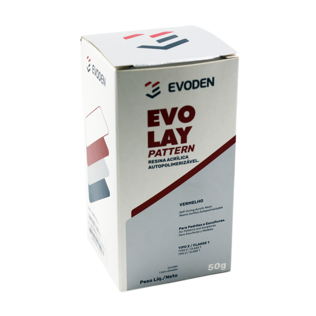 Resina Evolay Pattern Vermelho - Evoden 50G