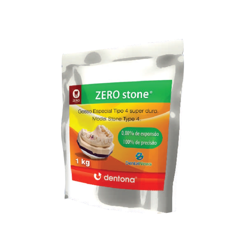Gesso Resinoso Zero Stone - Dentona 1 Kg Cor Ivory Marfim