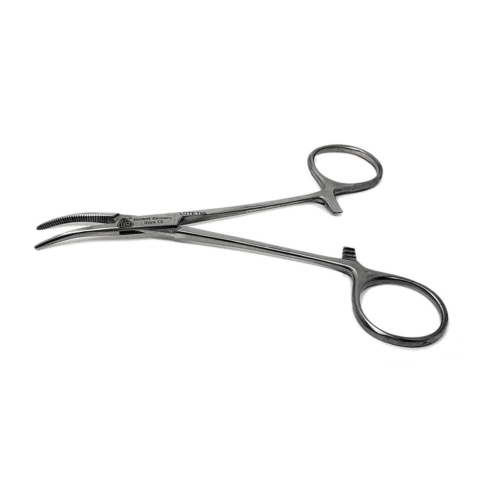 Pinça Hemostática Mosquito 12 cm 6B Invent Germany - modelo ponta curva