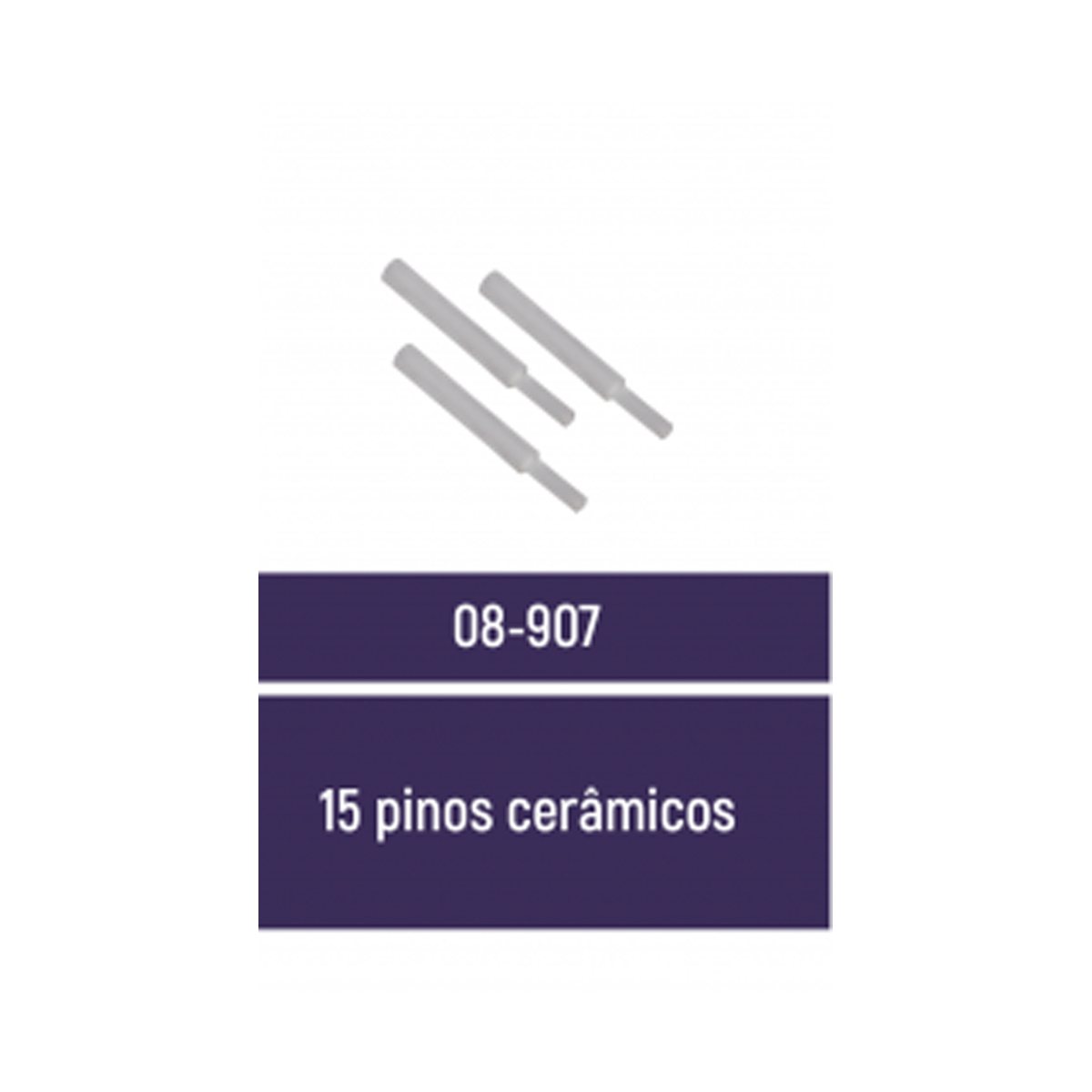Pino para Refratário Zirconia Odontomega Ref 08-907- 15UNID