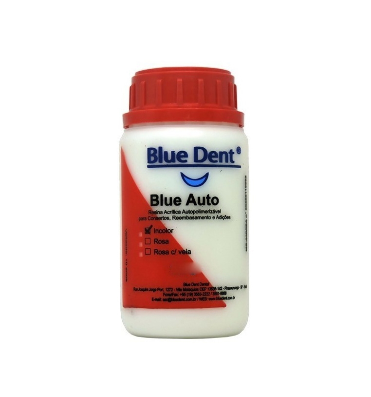 Resina Autopolimerizavel Blue Dent 500g Incolor