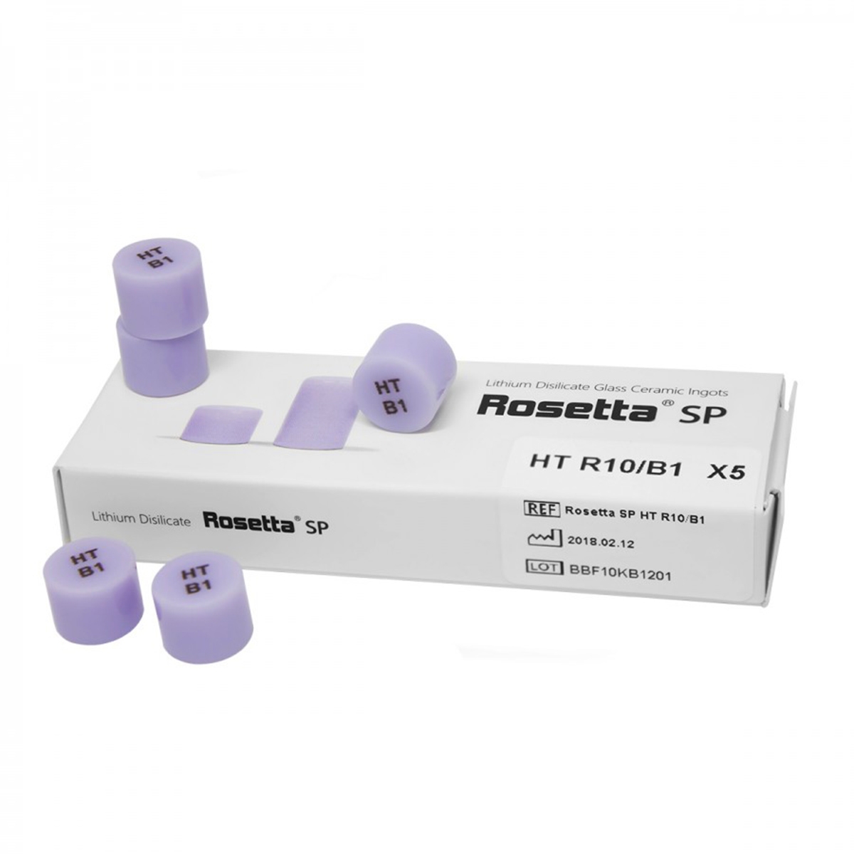 Pastilha Rosetta Dissilicato de lítio Odonto Mega caixa 5 unidades