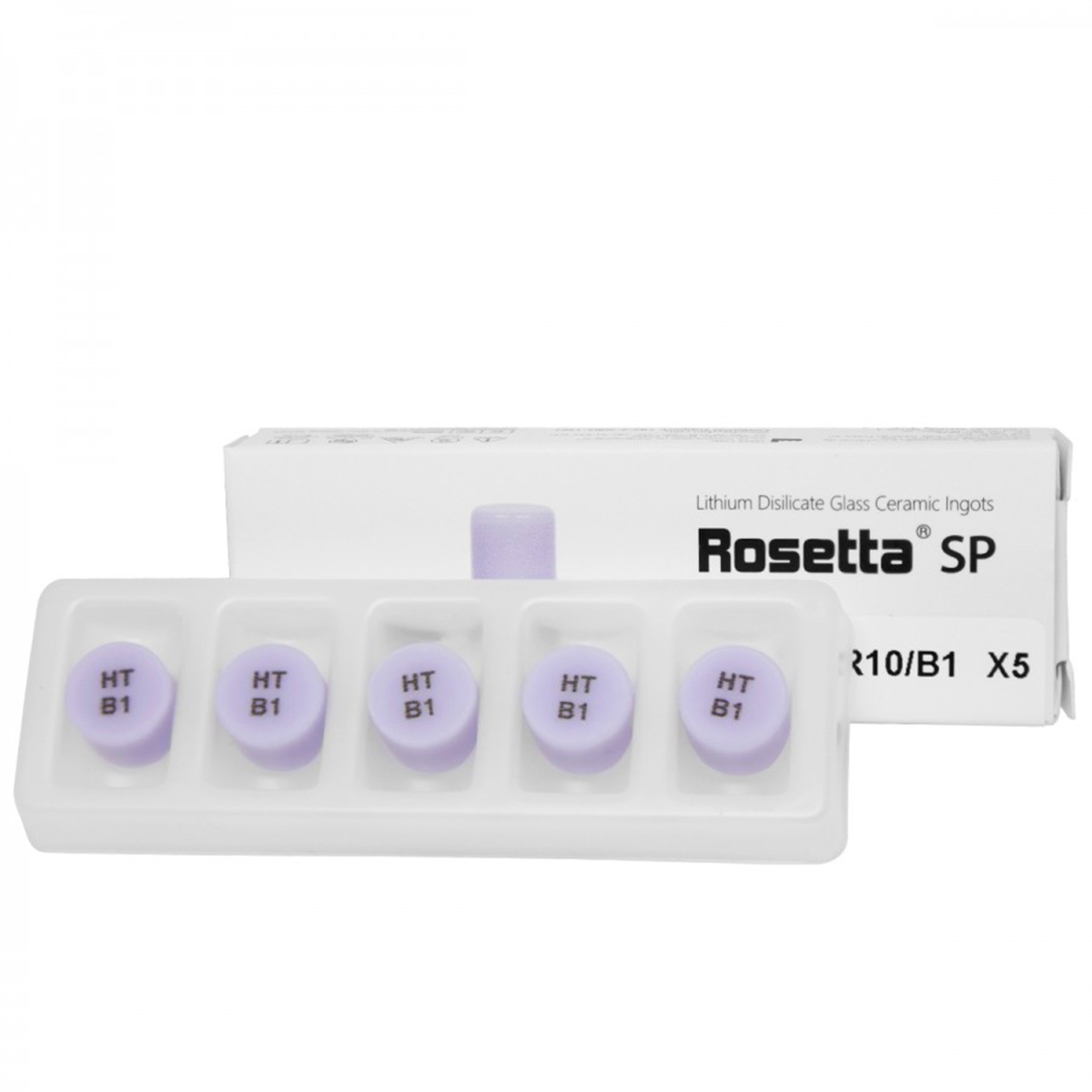 Pastilha Rosetta Dissilicato de lítio Odonto Mega caixa 5 unidades
