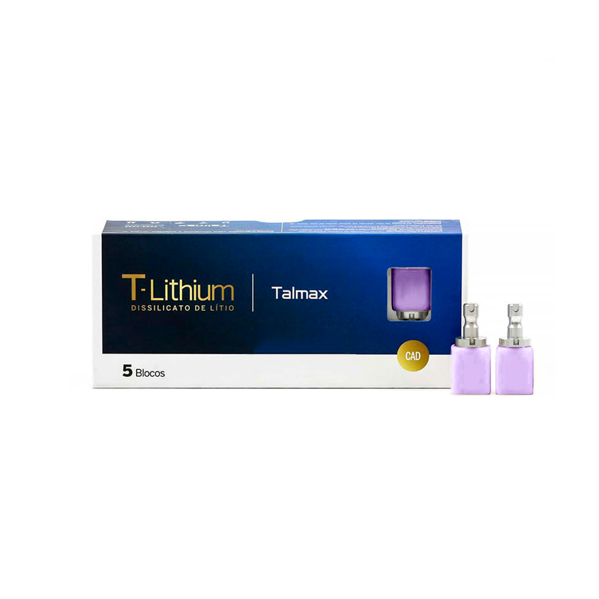 Bloco de Dissilicato T-Lithium Talmax CAD/CAM 5UNID -  C14mm