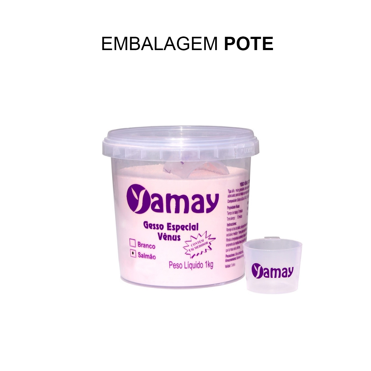 Gesso Especial Venus Yamay 1kg - Pote/Refil