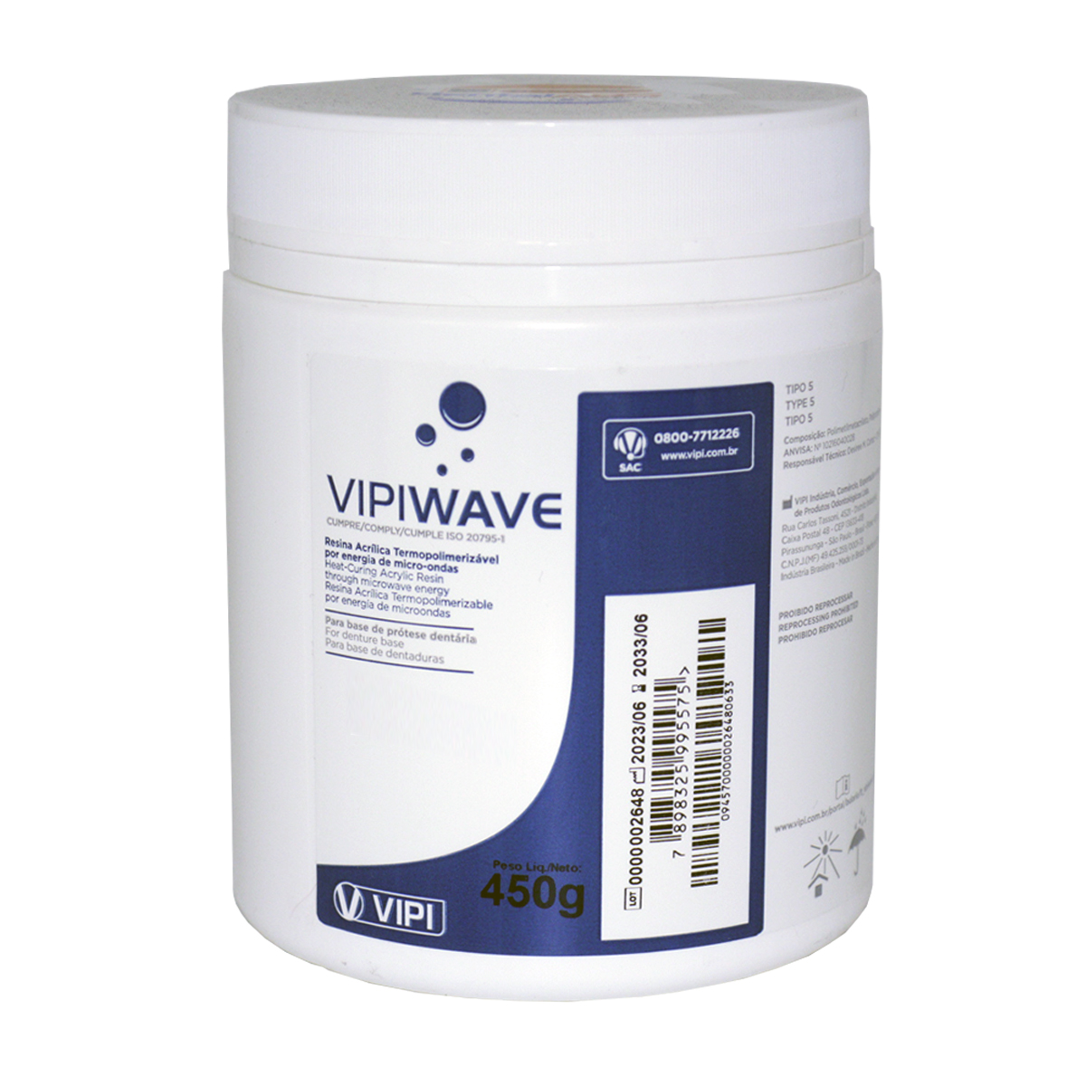 EXO-V プロリフティング 4週間プログラム Resina Acrílica Vipi Wave 450g