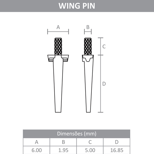 Pino para Troquel Talmax Wing Pin 100 Unid